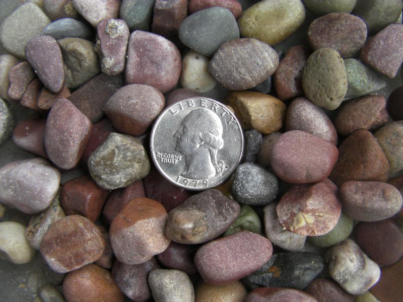 Half Inch Round Rainbow Rock